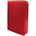 Binder: PRO 4Pocket Zippered Vivid- Red