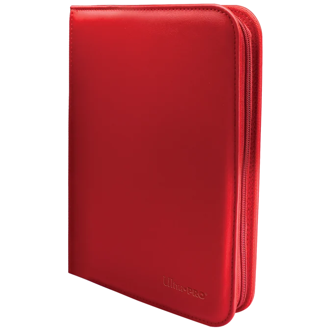 Binder: PRO 4Pocket Zippered Vivid- Red