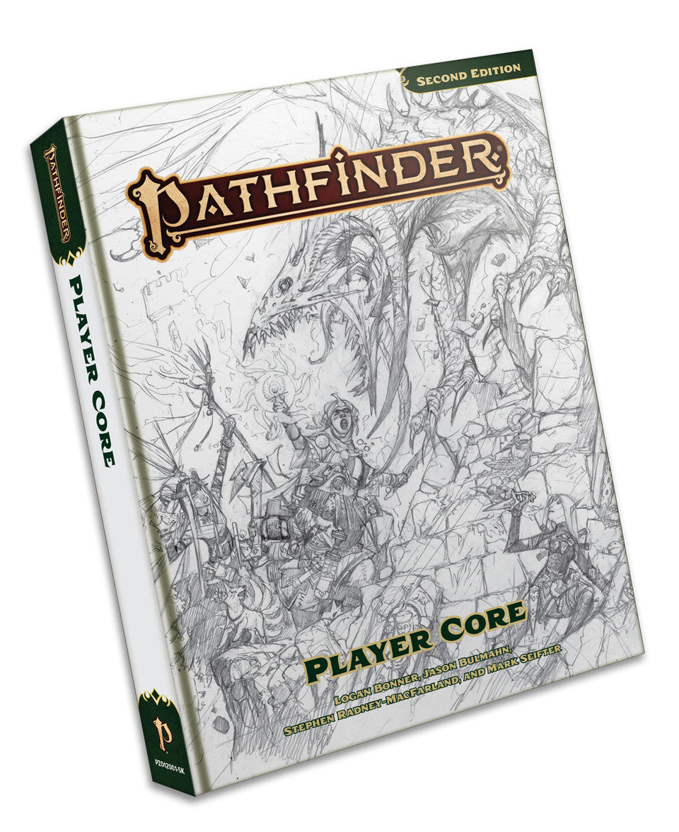 Pathfinder: 2e: Player Core: Sketch Cover