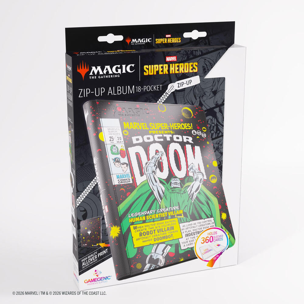 Magic: The Gathering | Marvel Super Heroes Zip-Up Album 18-Pocket - Doctor Doom