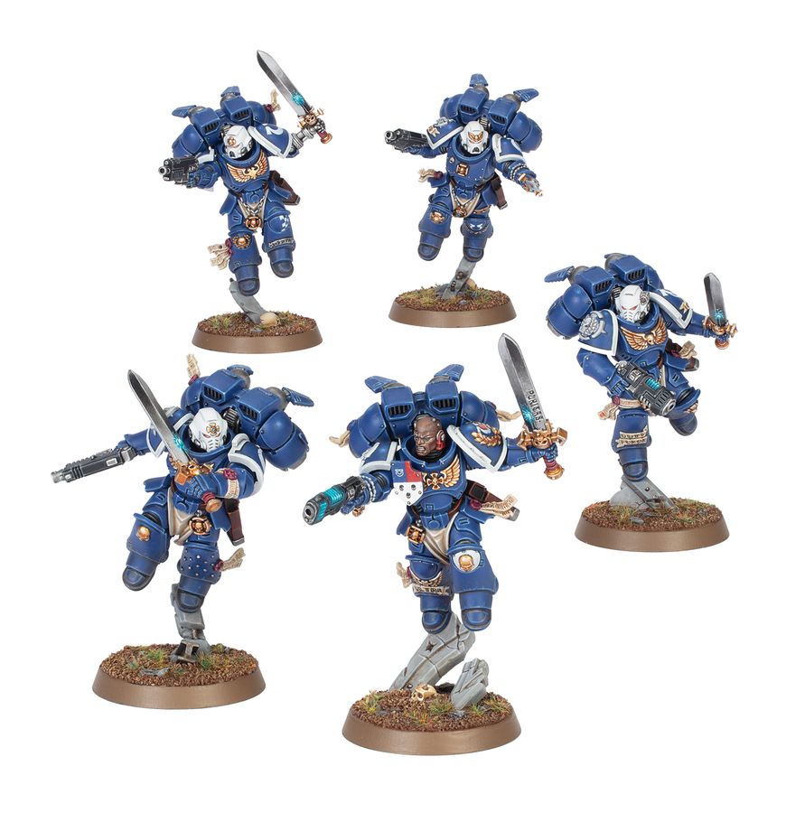 Warhammer 40k: Space Marine Vanguard Veteran Squad with Jump Packs