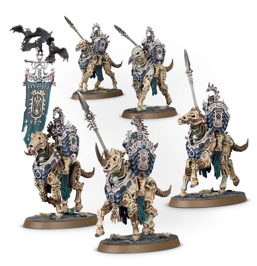 Warhammer Age of Sigmar: Ossiarch Bonereapers- Kavalos Death Riders