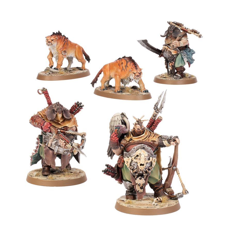 Warhammer Age of Sigmar: Ogor Mawtribes- Hunters with Saber Fangs