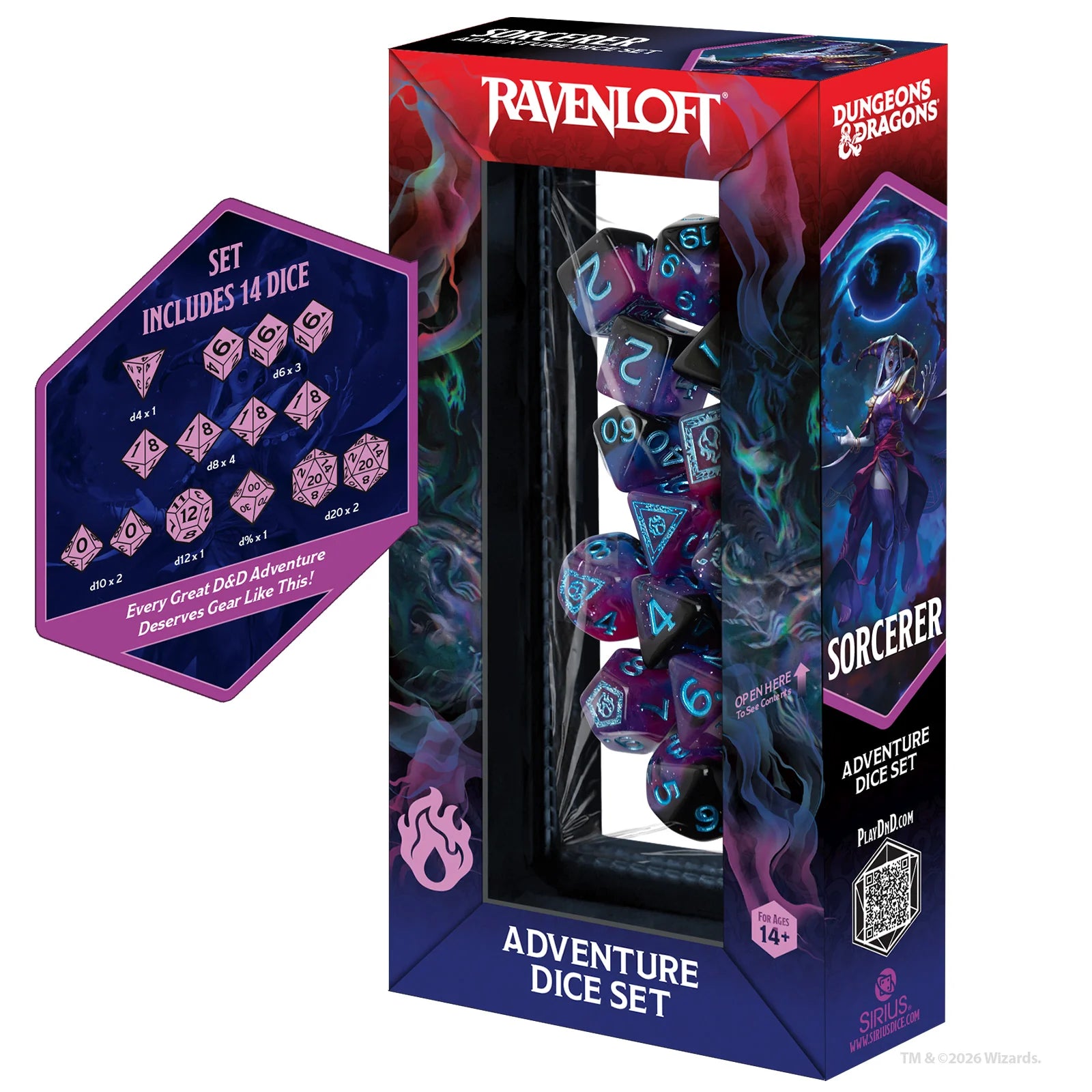 D&D Adventrue Dice: Ravenloft- Sorcerer