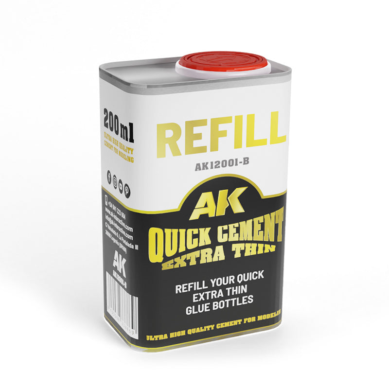 AK Interactive Quick Cement Extra Thin Refill