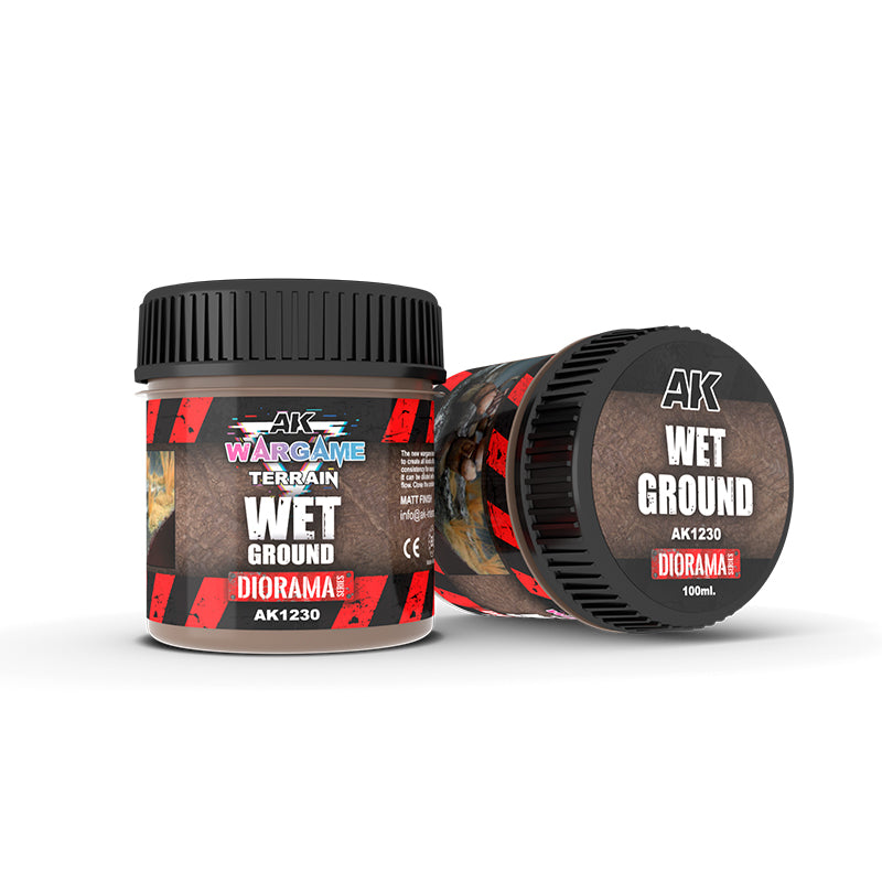 AK Interactive Wargame Battle Ground Terrains Wet Ground - 100ml