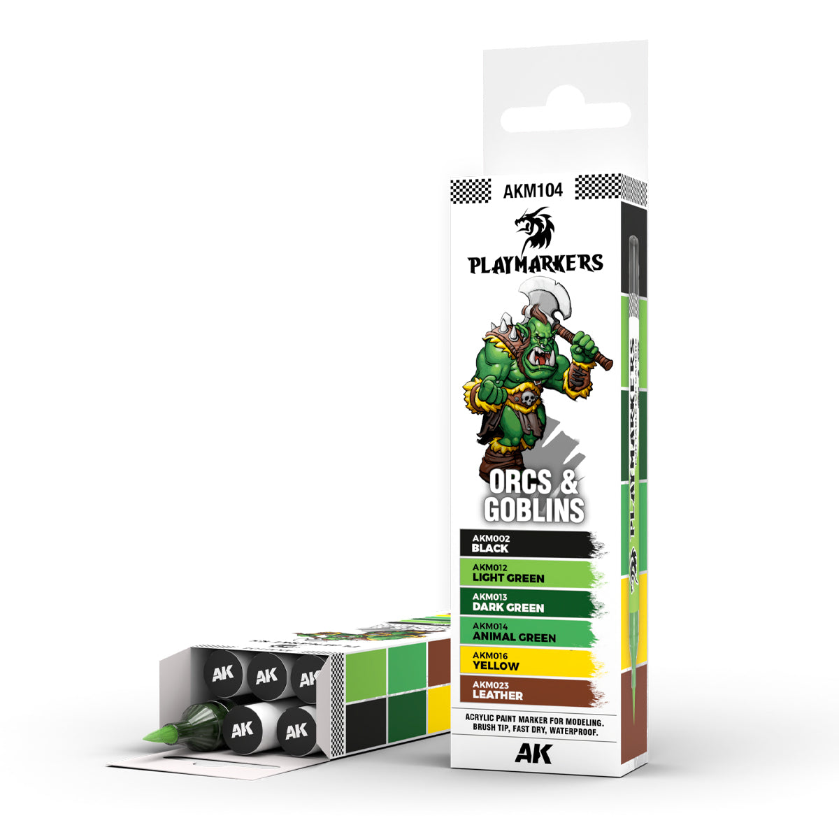 AK Interactive Playmarkers Set - Orcs & Goblins