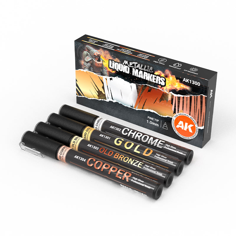 AK Interactive Metallic Markers