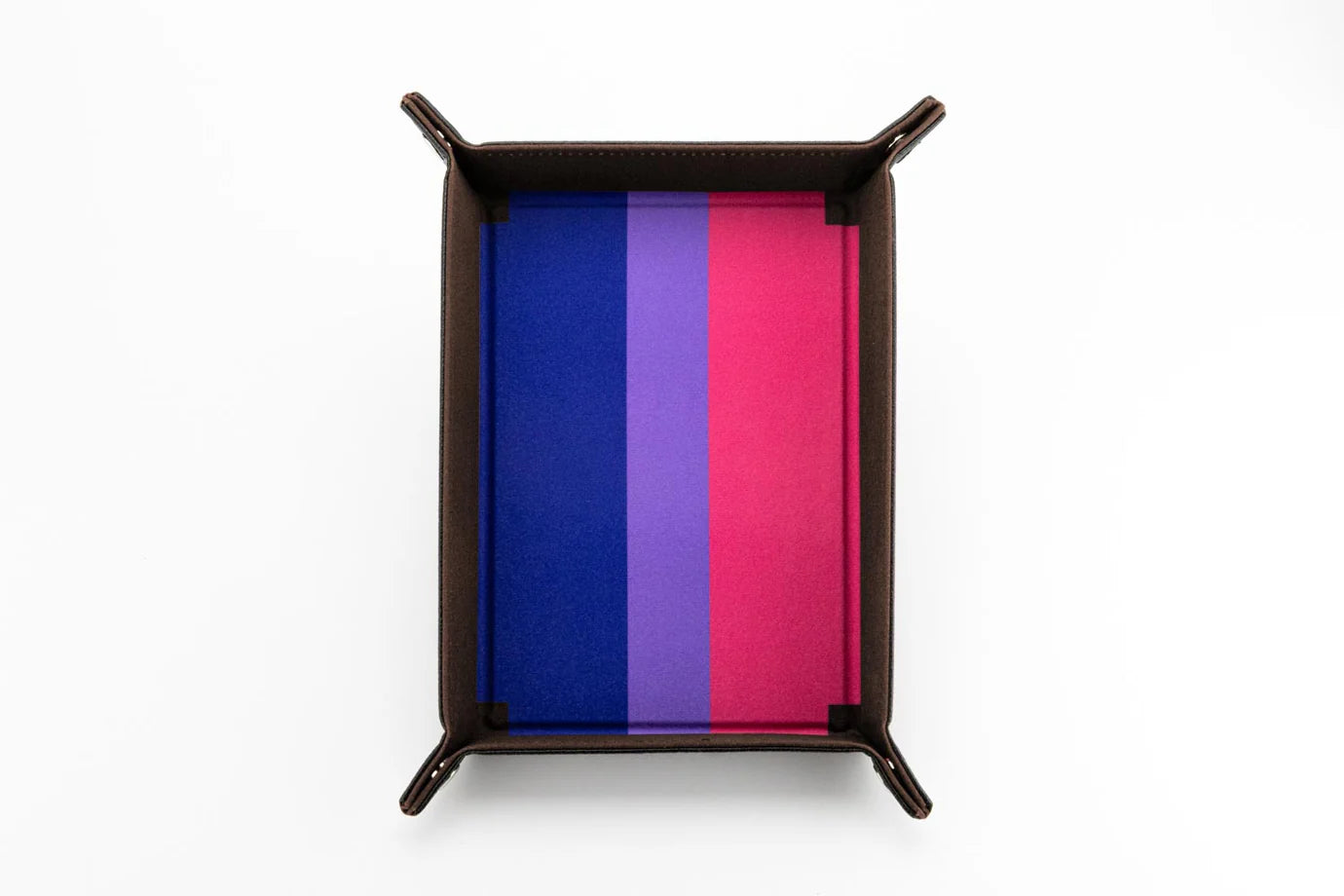 Dice Tray: Pride Velvet Folding Tray- Bisexual