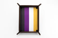 Dice Tray: Pride Velvet Folding Tray- Nonbinary
