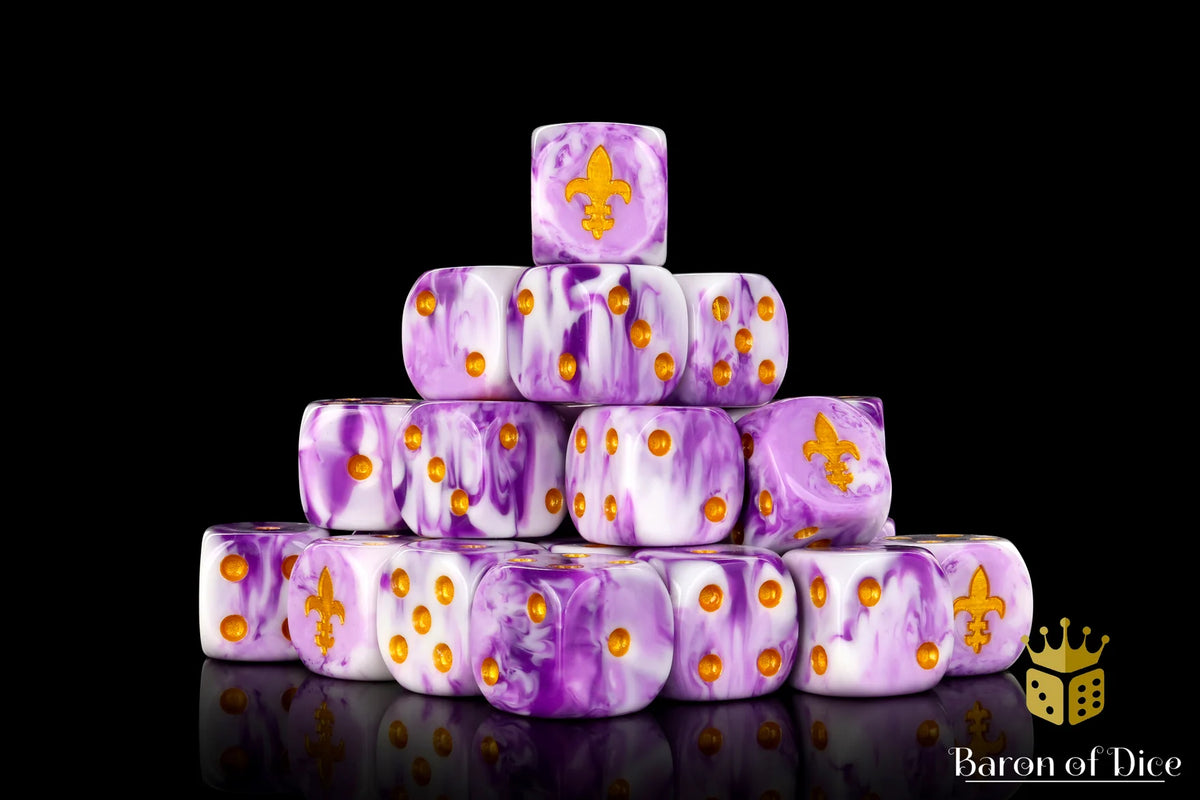 Baron of Dice: Fleur De Lis - Purple