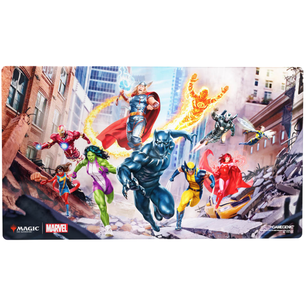 Magic: The Gathering | Marvel Super Heroes Shiny Playmat - Marvel Super Heroes