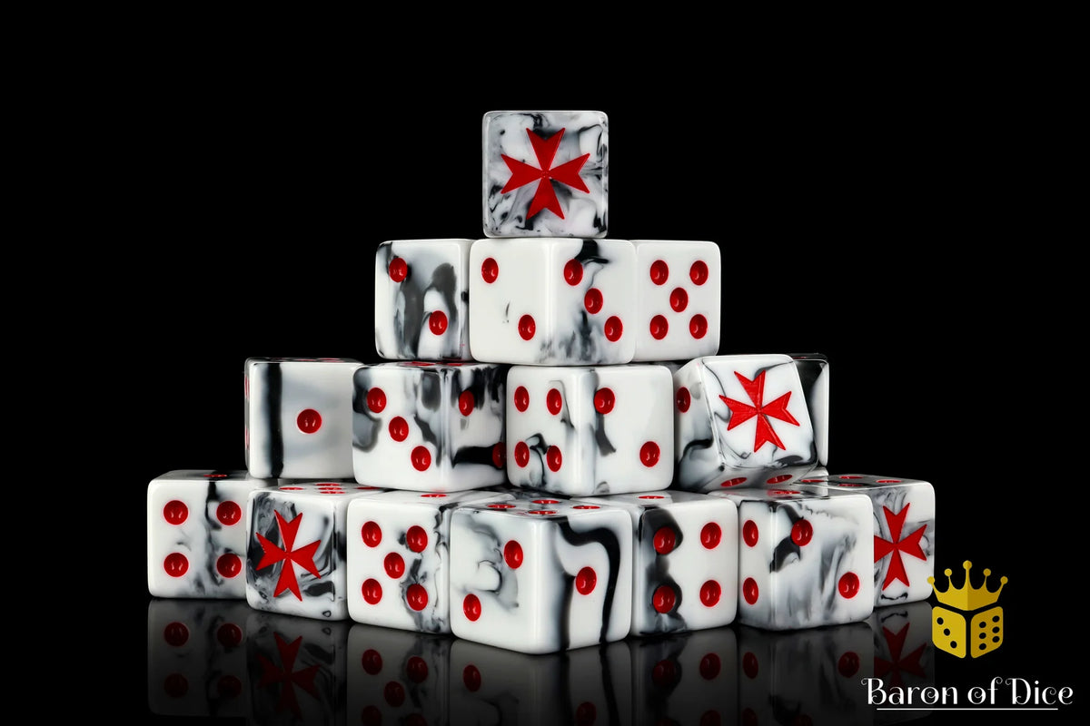 Baron of Dice: Knights Templar - Marbled