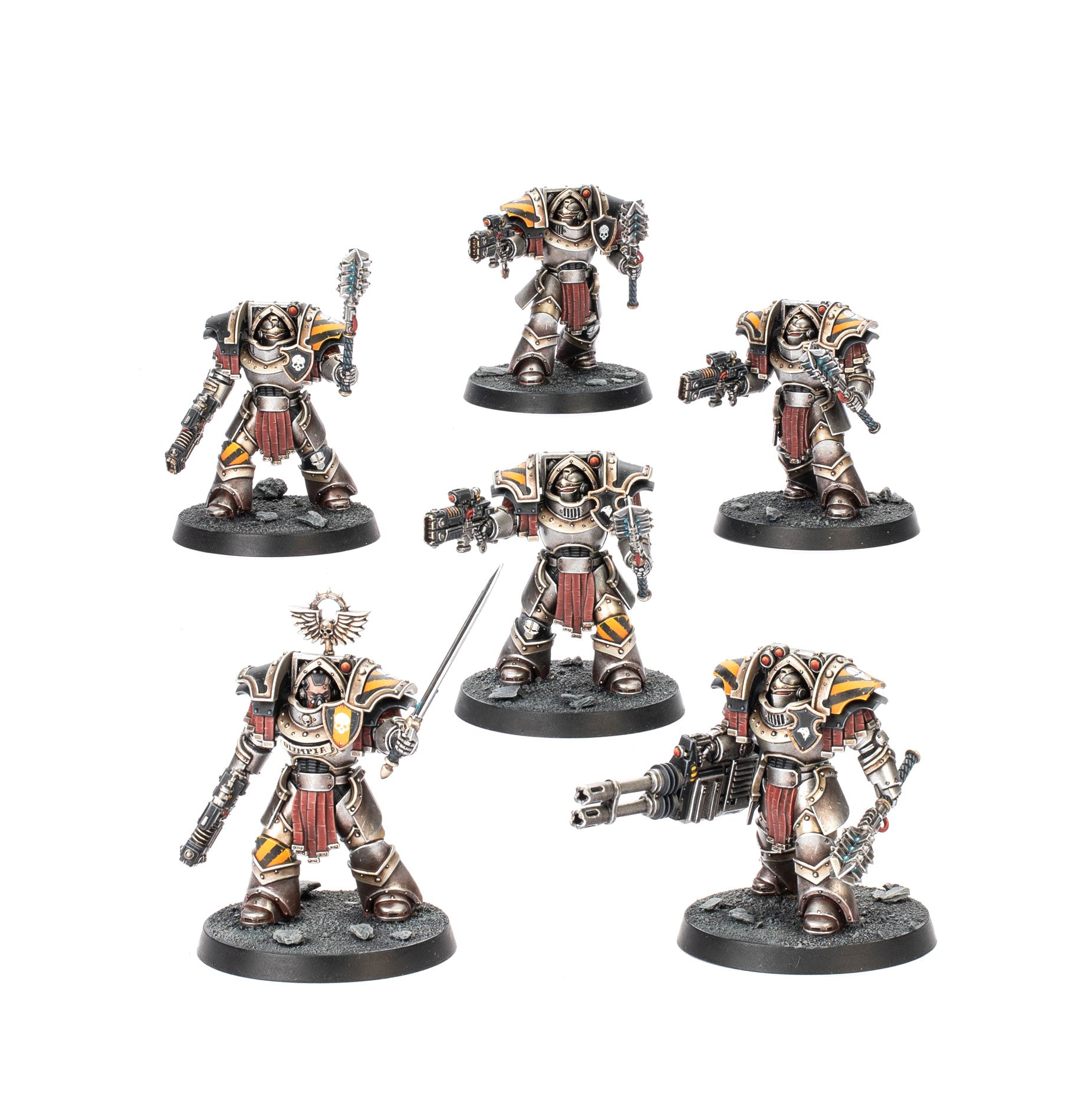 Legion Astartes: CataphractII Terminators  W/ Volkite Chargers and Power Mauls