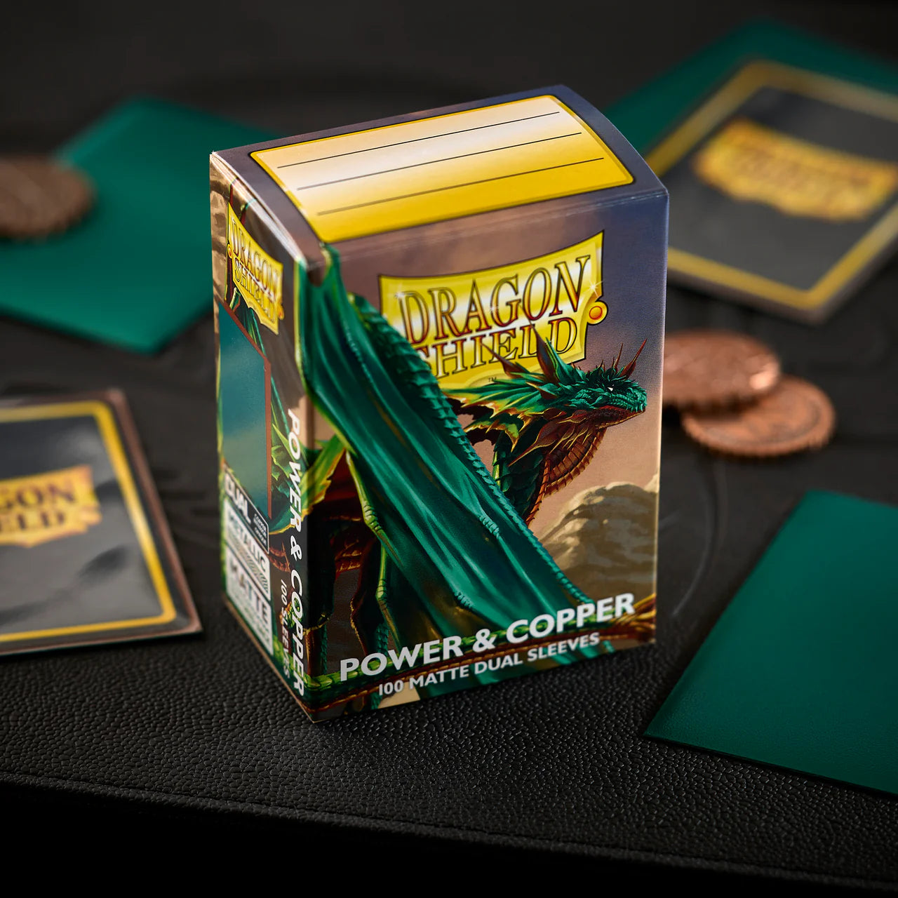 Dragon Shield Sleeves: Standard DUAL- Matte Power & Copper