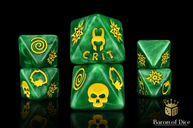 Baron of Dice: Loki's Mischief D8 Dice Set
