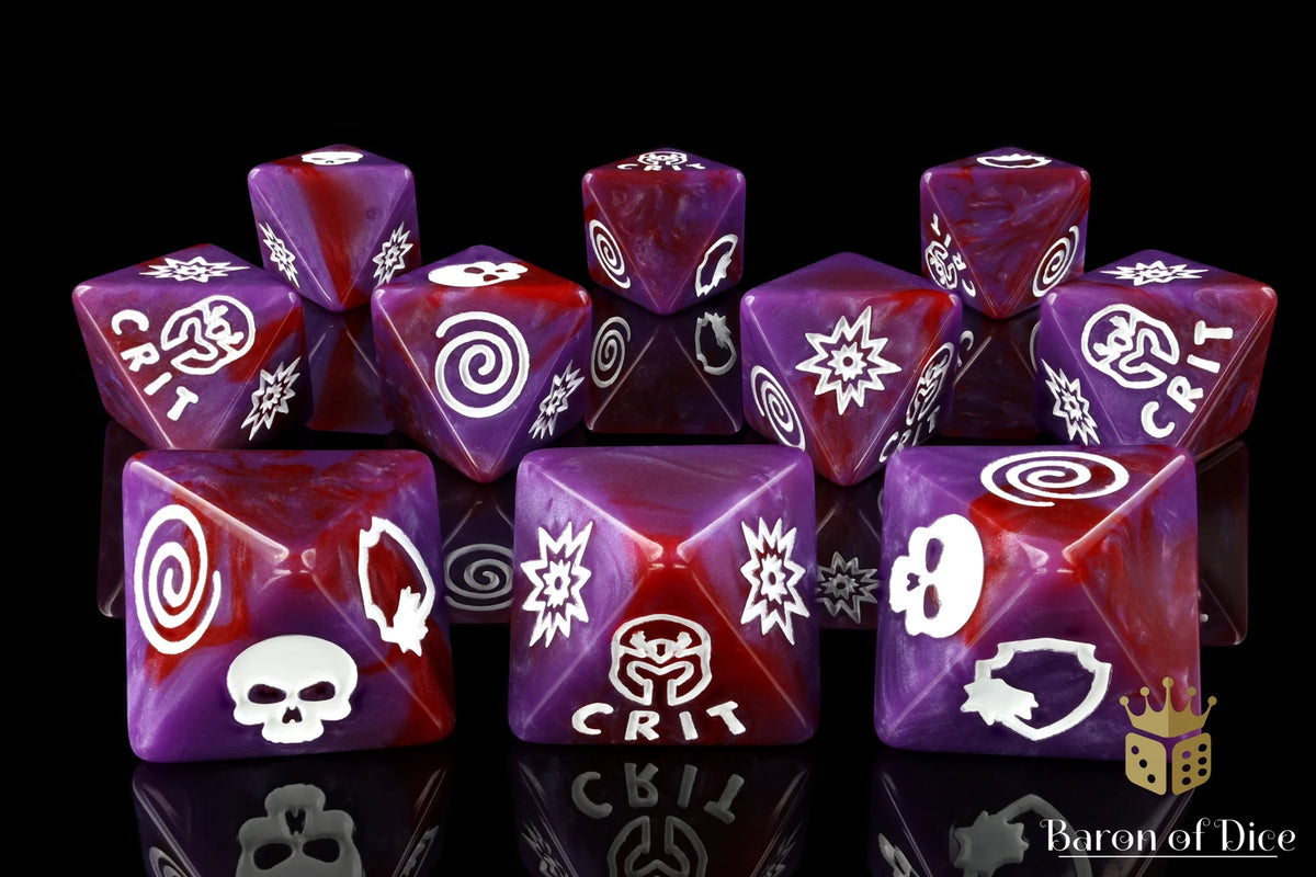 Baron of Dice: Menacing Mutants D8 Dice Set