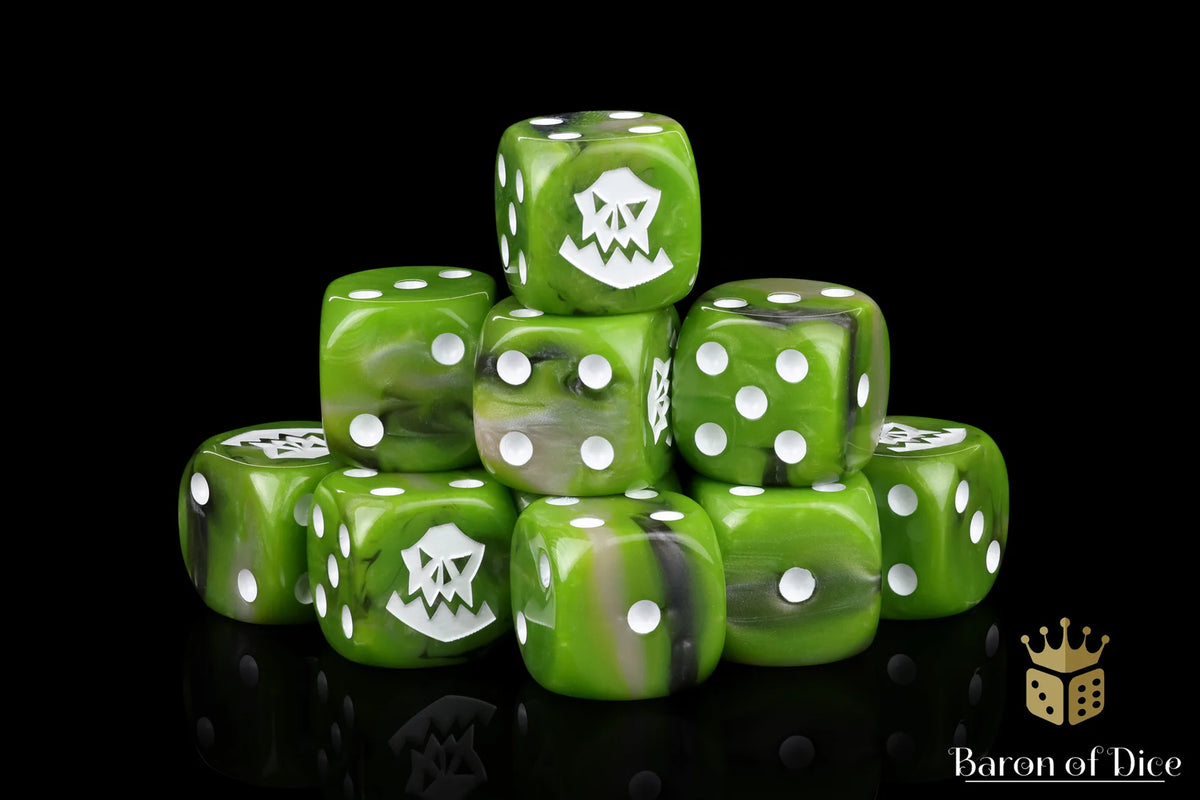 Baron of Dice: Orc Dice - White