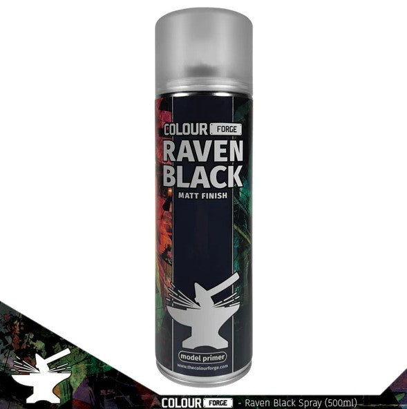 Colour Forge Spray: Raven Black (500ml)
