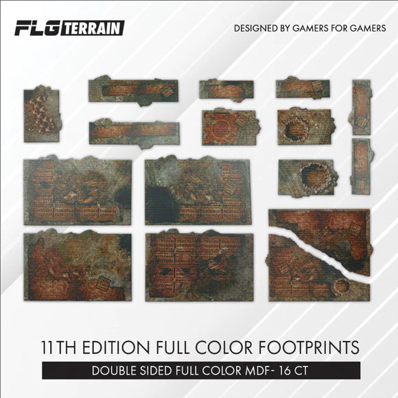 40K 11th Edition Terrain Template Full Color