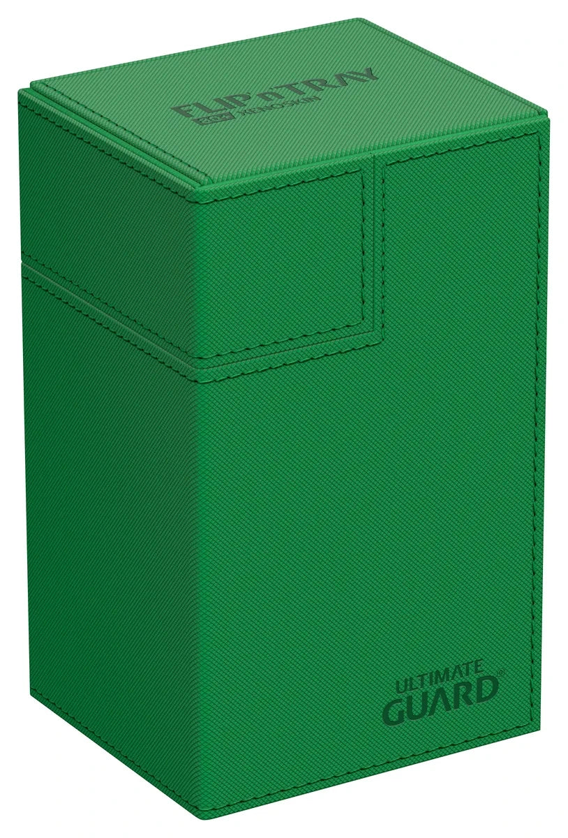 Ultimate Guard: Deck Case: Flip´n´Tray 80+ Standard Size Monocolor- Green