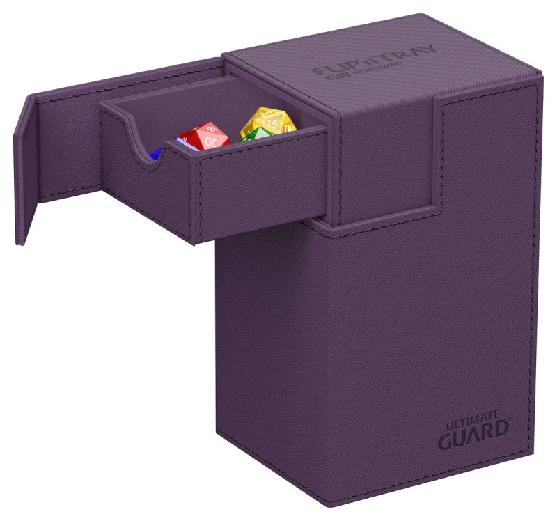 Ultimate Guard: Deck Case: Flip´n´Tray 80+ Standard Size Monocolor- Purple