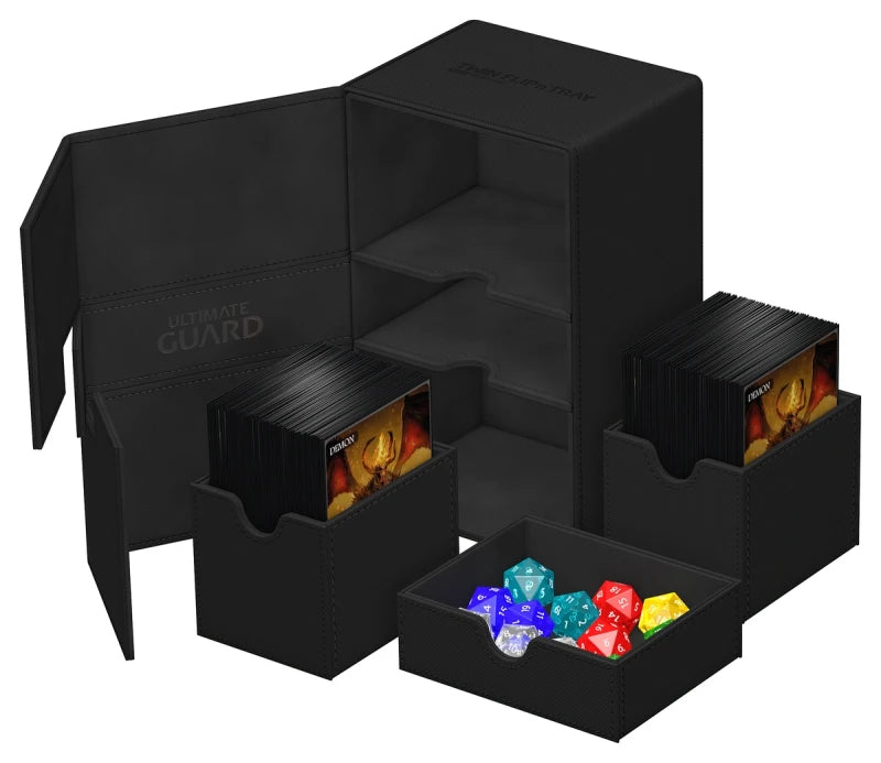 Ultimate guard: Deck Case: Flip´n´Tray 100+ Standard Size Monocolor- Black