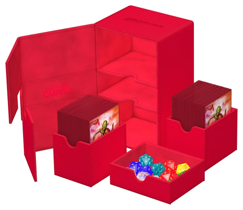 Ultimate guard: Deck Case: Flip´n´Tray 100+ Standard Size Monocolor- Red