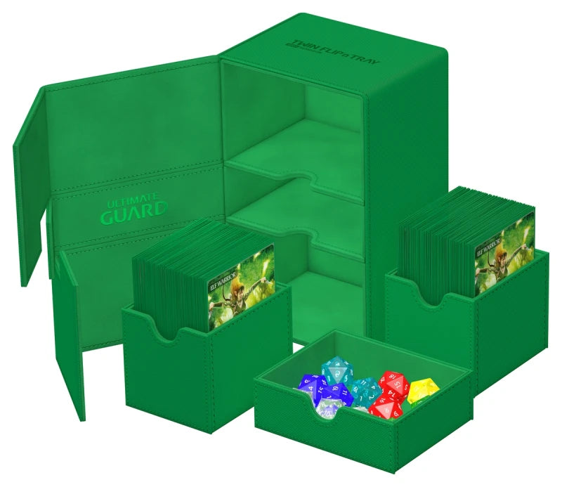 Ultimate guard: Deck Case: Flip´n´Tray 100+ Standard Size Monocolor- Green
