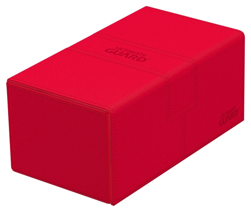 Ultimate Guard: Deck Case: Twin Flip´n´Tray 200+ Standard Size Monocolor- Red
