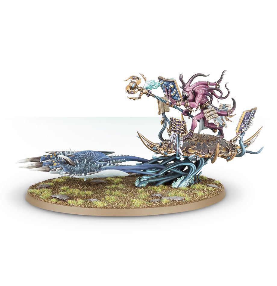 Warhammer Age Sigmar: Daemons of Tzeentch - Herald of Tzeentch on Burning Chariot