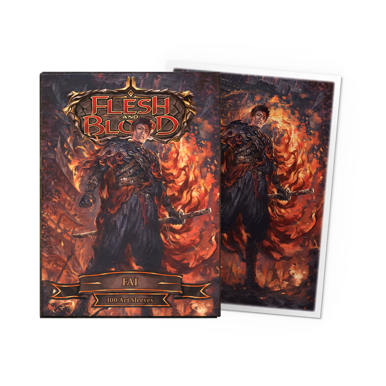 Dragon Shield Sleeves: Standard- Matte 'Flesh and Blood Uprising Fai' Art, Limited Edition (100 ct)