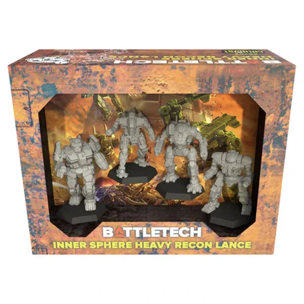 BattleTech: Inner Sphere Heavy Recon Lance Miniatures Pack