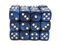 Old School Dice: D6 - 12mm - Pearl Drop - Blue
