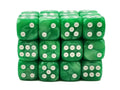 Old School D6 36ct 12mm - Pearl Drop - Jade