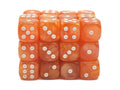 Old School Dice: D6 - 12mm - Pearl Drop - Orange