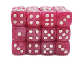 Old School Dice: D6 - 12mm - Pearl Drop - Pink