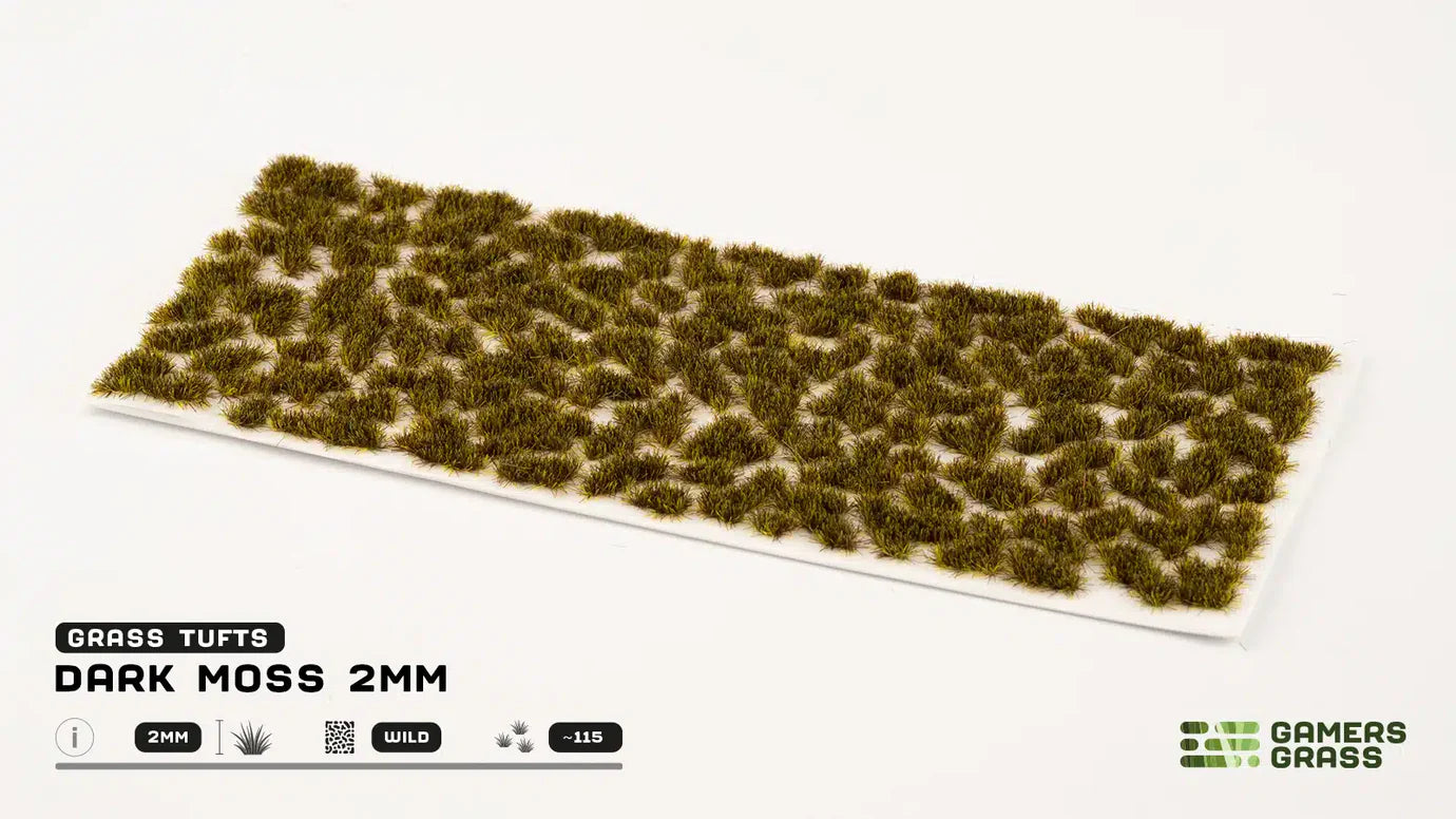 Gamers Grass Tufts: Tuft Sets-Tiny Dark Moss 2MM