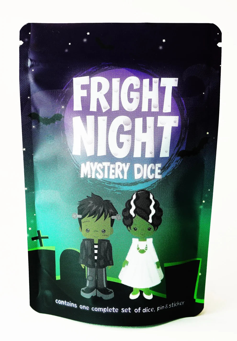 Fright Night Mystery Dice – Spooky Themed Dice, Pins and Stickers!