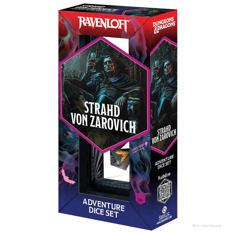 D&D Adventure Dice Set: Darklord Strahd von Zarovich - Sharp-Edged Dice Set