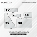 40K 11th Edition Terrain Templates- Clear