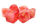 Old School Dice: Odyssey- Red Polyhedral 7 Die Set