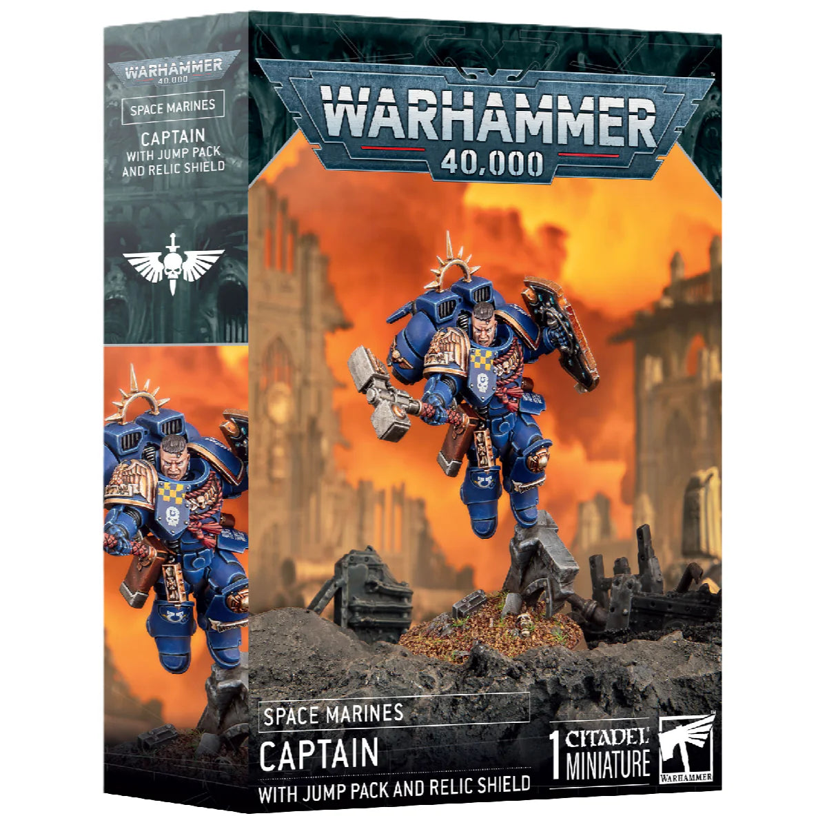 S/M: CAPTAIN W/JUMP PACK & RELIC SHIELD