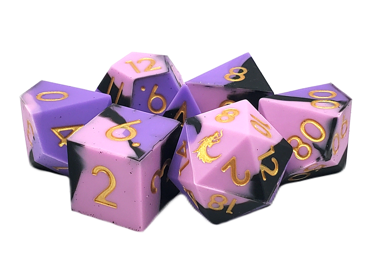 Old School Dice: Silicone 7-Piece Sets