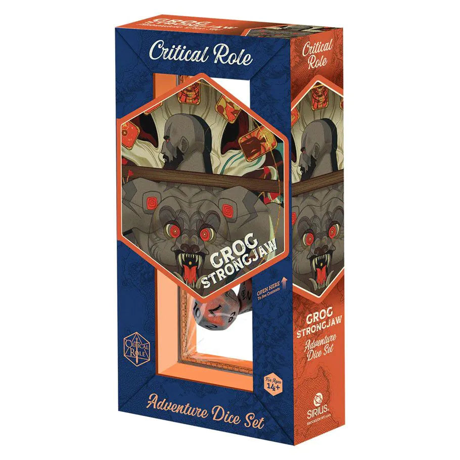 7-Die Set Vox Machina Adventure Dice: Grog Strongjaw