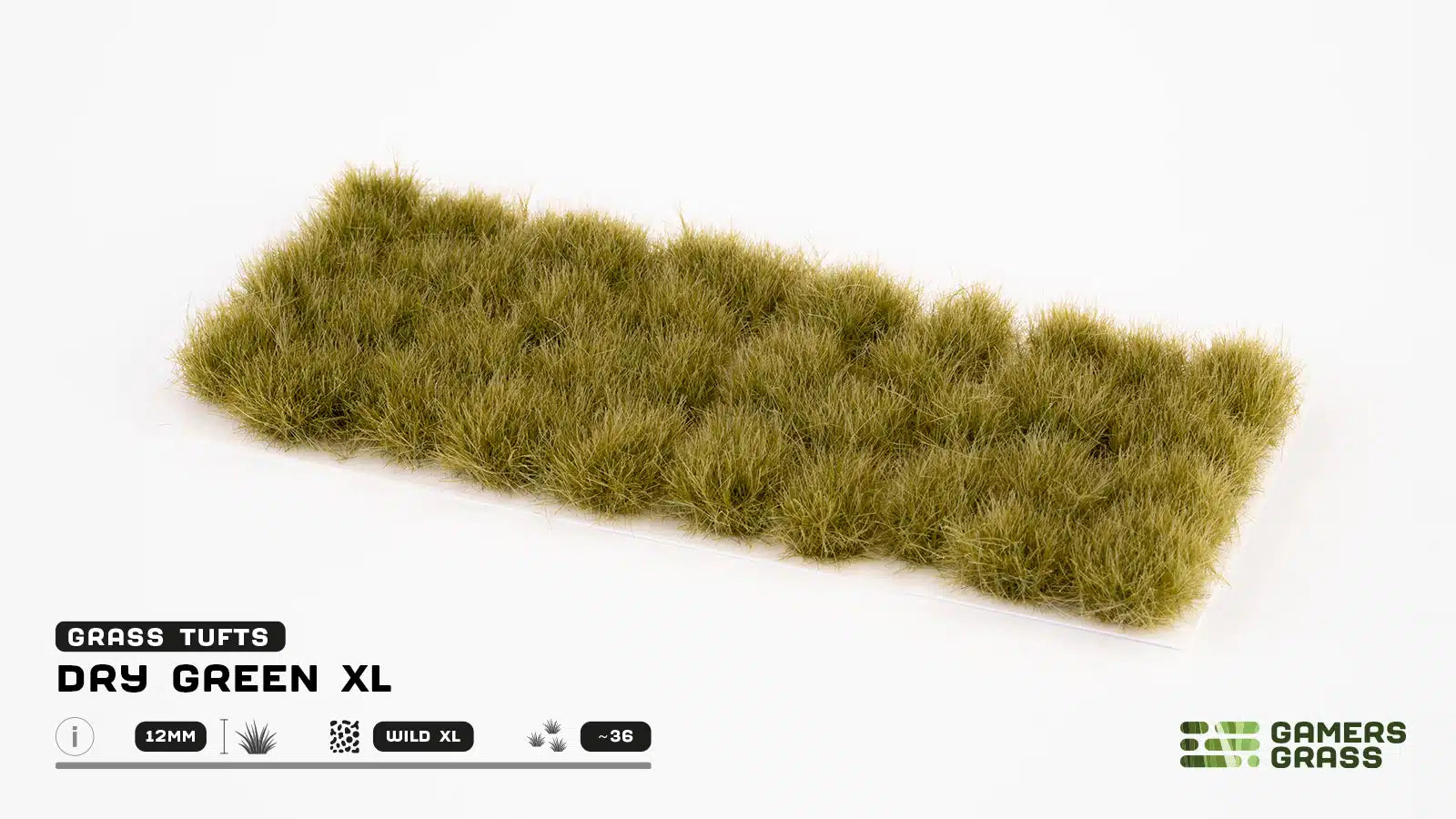Gamers Grass Tufts: Tufts- Dry Green XL 12mm- Wild XL