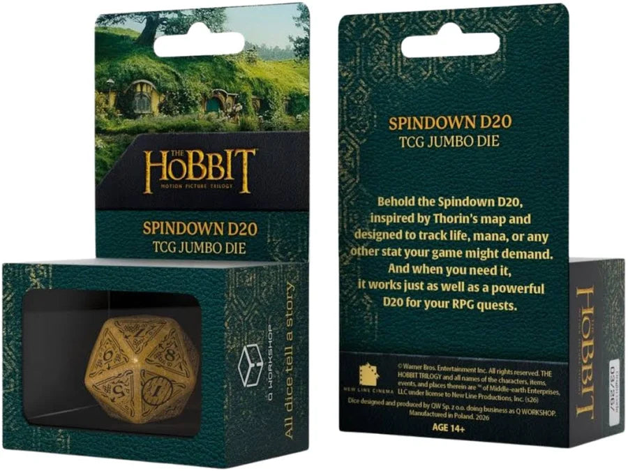 The Hobbit Dice: Spin Down D20- Various Colors