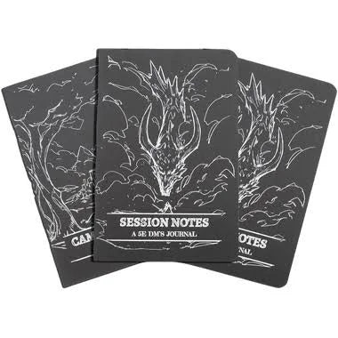 DM Journal Set – DND TTRPGs Campaign Notebooks for RPG and Game Masters (Black)