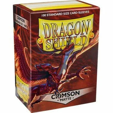 Dragon Shield Matte Sleeve - Crimson â€˜Logiâ€™ 100ct