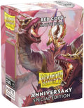 Dragon Shield Sleeves: Standard DUAL- Matte Red/Gold, Special Edition (100 ct.)